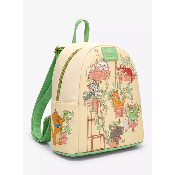 Loungefly Disney Cats & Plants Mini Backpack - Picture 4 of 6